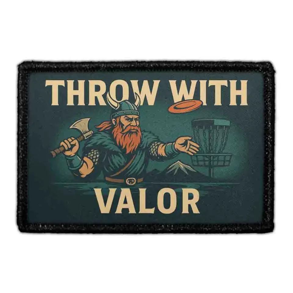 Pull Patch Throw With Valor patch med velcro 76x51 mm