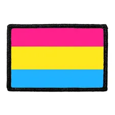 Pull Patch Pansexual Pride Flag velcropatch 76x51 mm