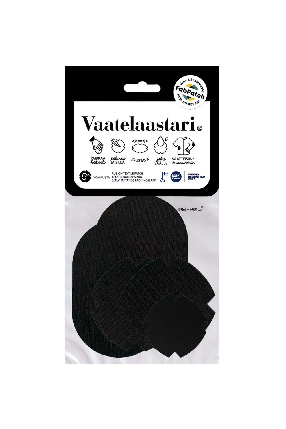 FabPatch Yönmusta lapper 5 stk sorte