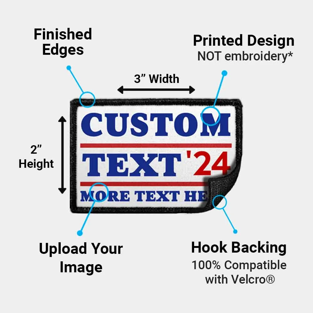 Pull Patch Election 3-Color patch med velcro custom
