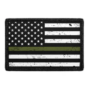 Pull Patch Flag Military Distressed patch velcro