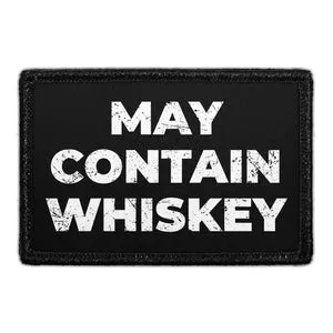 Pull Patch May Contain Whiskey patch 76x51 mm krog