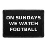 Pull Patch On Sundays We Watch Football velcromærke 1 stk
