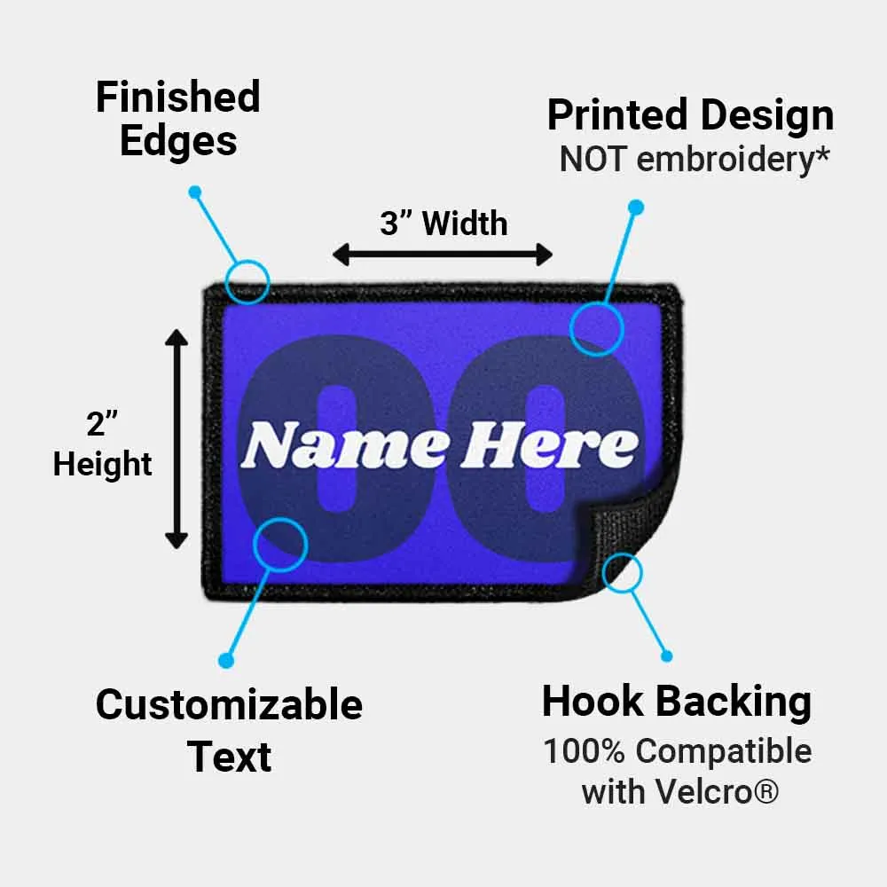 Pull Patch Custom Name Number patch navn nummer