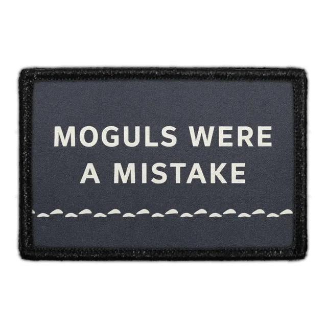 Pull Patch Moguls Were a Mistake patch velcro 3x2 ski