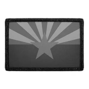 Pull Patch Arizona State Flag Black White patch velcro