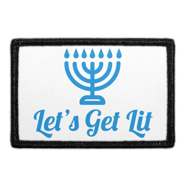 Pull Patch Lets Get Lit patch 76x51 mm velcro