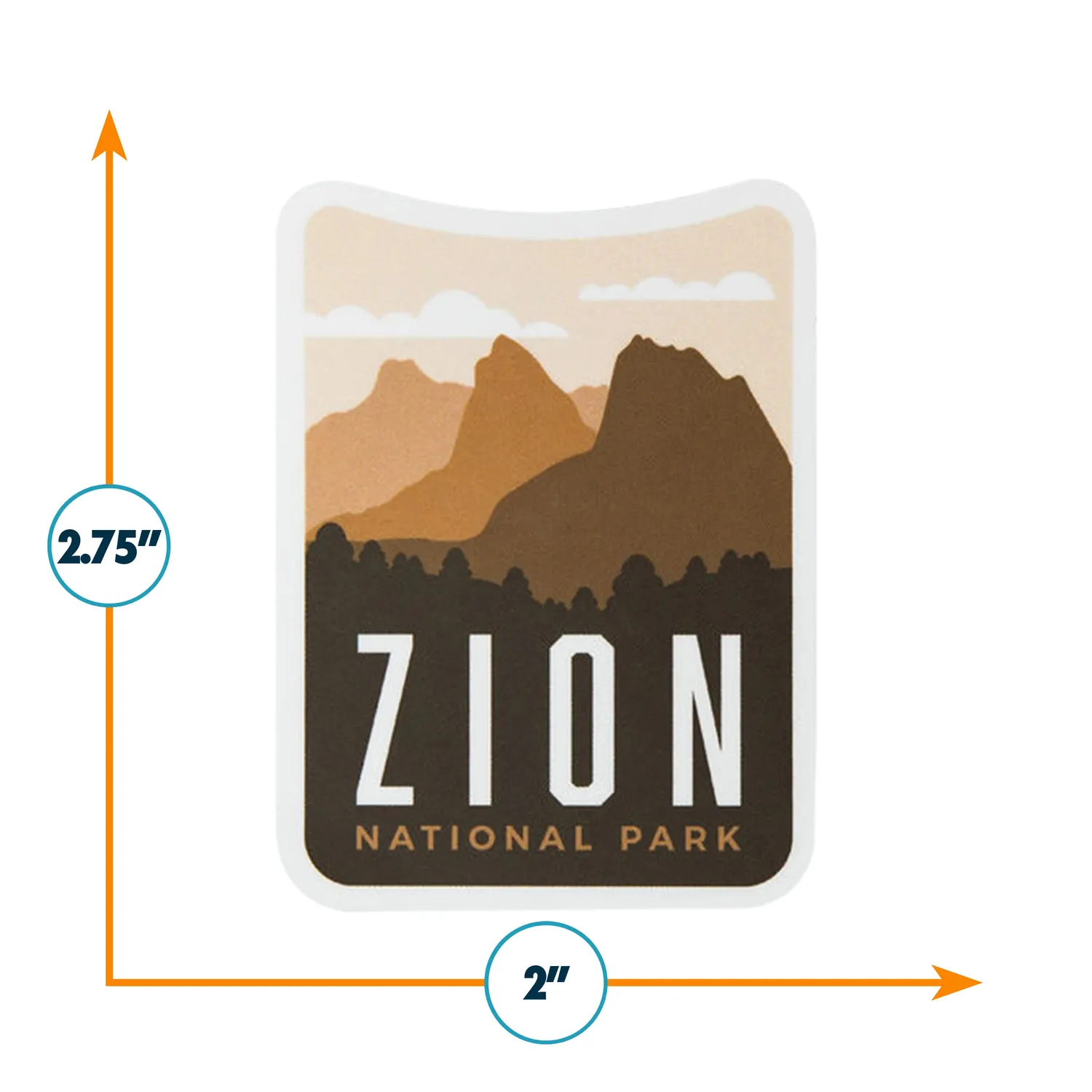 Vagabond Heart Zion National Park klistermærke vejrbestandig