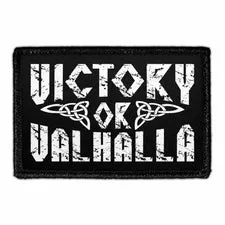 Pull Patch Victory Or Valhalla patch med velcro