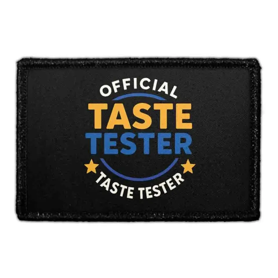 Pull Patch Official Taste Tester patch med velcro mad
