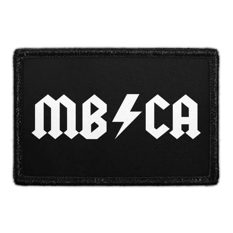 Pull Patch MB/CA Black mærke 3x2 sort