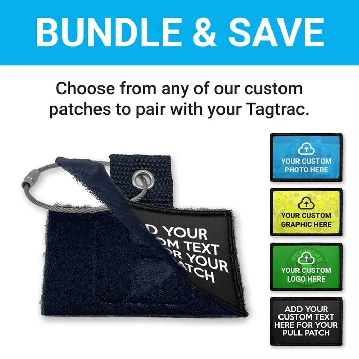Pull Patch 4 Lines Custom Text patch bundle TagTrac vandret