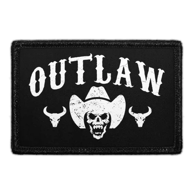 Pull Patch Outlaw patch med velcro 76x51 mm