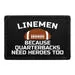 Pull Patch Lineman Quarterbacks patch 76x51 mm football