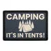 Pull Patch Camping It's In Tents patch mørkeblå velcro