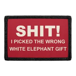 Pull Patch Wrong White Elephant Gift patch med velcro