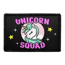 Pull Patch Unicorn Stars Squad patch med velcro 7,6x5 cm
