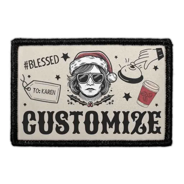 Pull Patch Christmas Karen patch med egen tekst