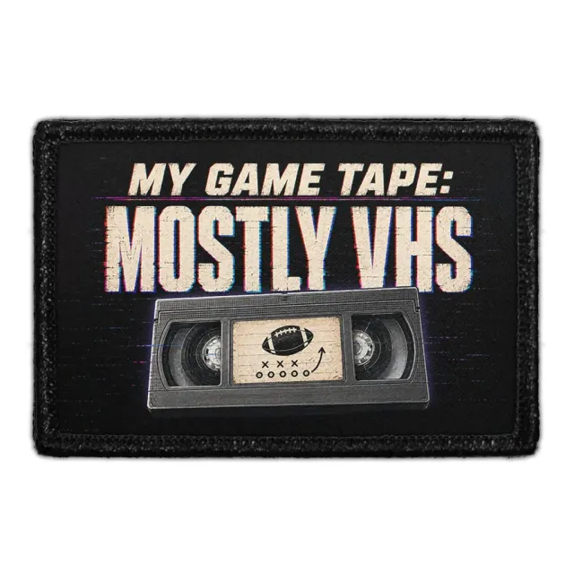 Pull Patch My Game Tape Mostly VHS patch 3x2 velcro