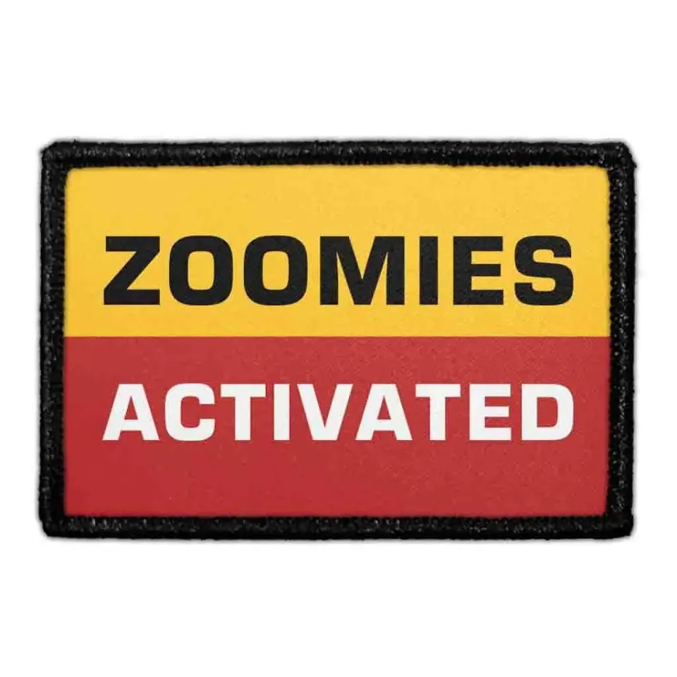 Pull Patch Zoomies Activated patch med velcro