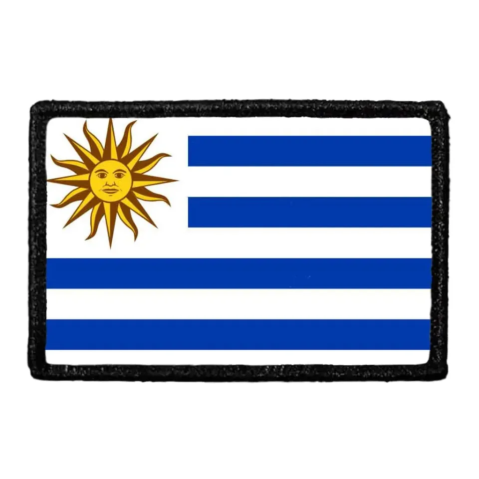 Pull Patch Uruguay Flag patch farve med velcro