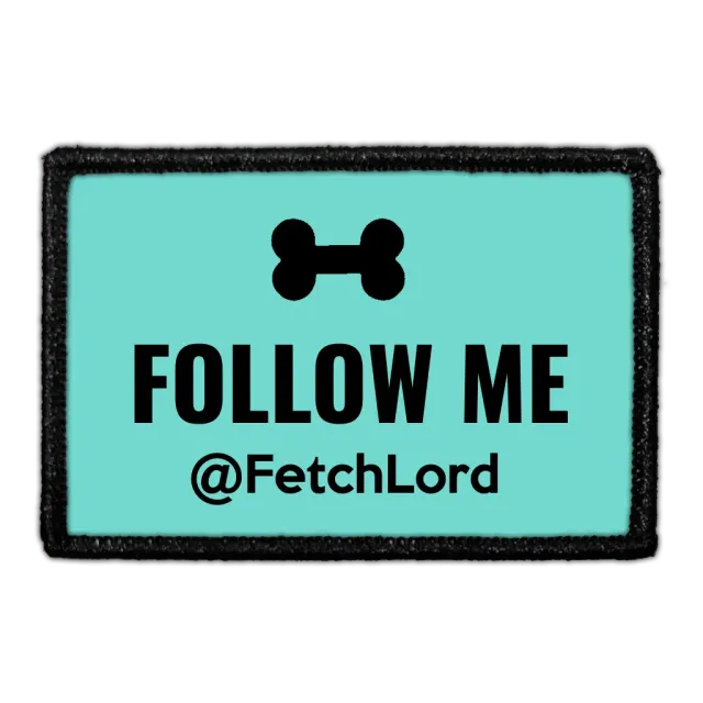 Pull Patch Custom Dog Social Media patch 3x2 med hundetegn