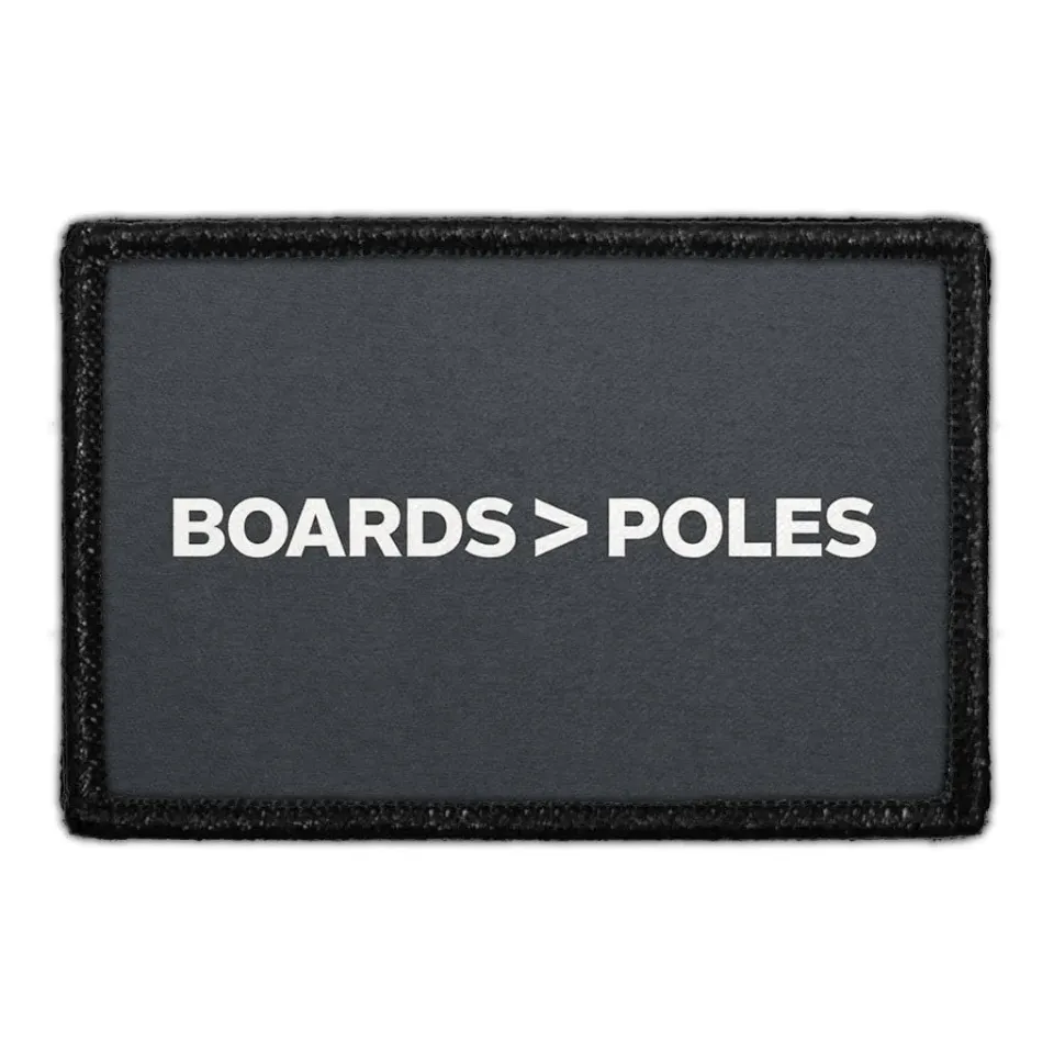 Pull Patch Boards Poles patch 3x2 snowboard