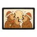 Pull Patch Three Wolves Santa Hats patch med velcro