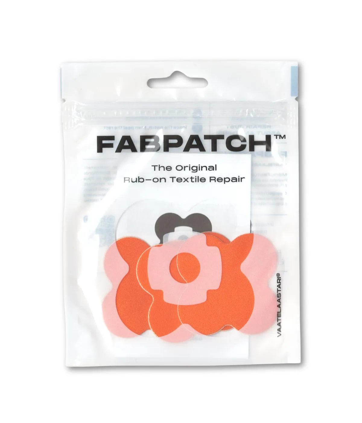 FabPatch Stretch Orange flowers lapper 3-pak stræk