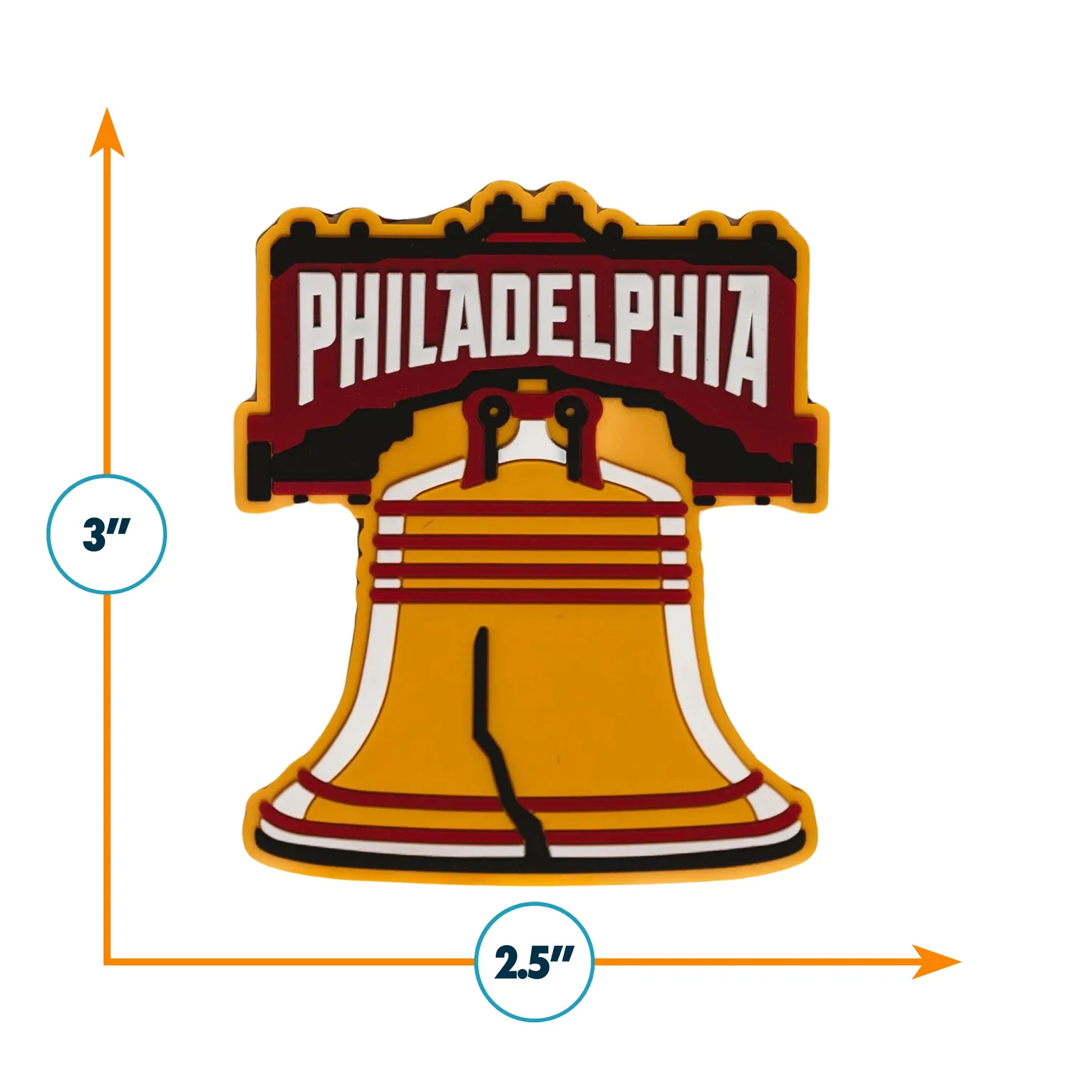 Vagabond Heart Philadelphia magnet PVC 76 mm