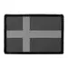 Pull Patch Sweden Flag Black and White patch