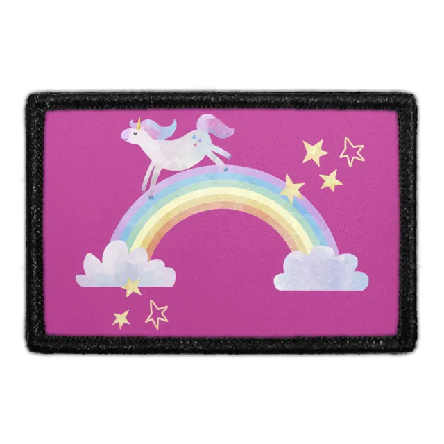 Pull Patch Unicorn Over The Rainbow patch med velcro