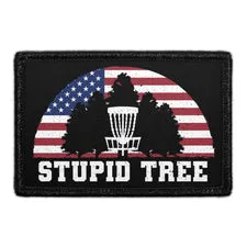 Pull Patch Disc Golf Stupid Tree USA patch 3x2