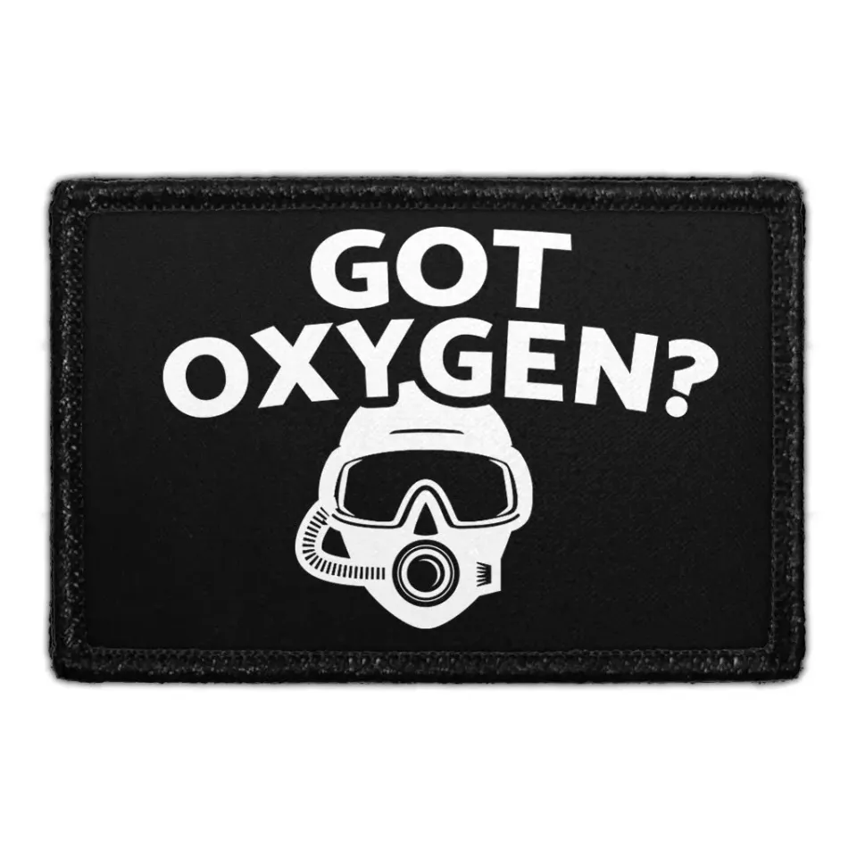 Pull Patch Got Oxygen patch med velcro humor