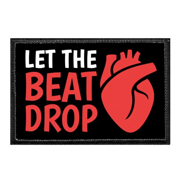 Pull Patch Let The Beat Drop patch velcro 1 stk