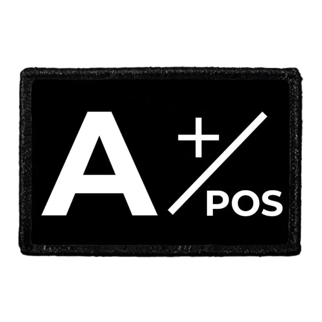 Pull Patch A+ Positive blodtype patch med velcro
