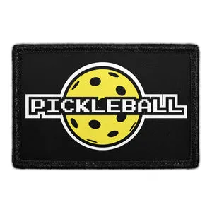 Pull Patch Pickleball 8-Bit patch gul med velcro