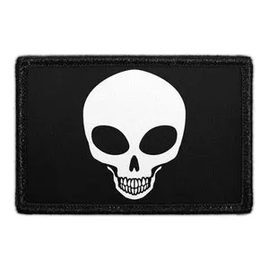 Pull Patch Alien Skull patch med velcro kranie-motiv
