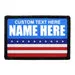 Pull Patch Election Flag patch med tekst 76mm polyester