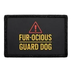 Pull Patch Fur-ocious Guard Dog patch med velcro vagthund