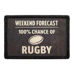 Pull Patch Weekend Forecast Rugby patch 76x51mm