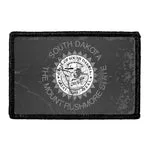 Pull Patch South Dakota Flag patch sort hvid