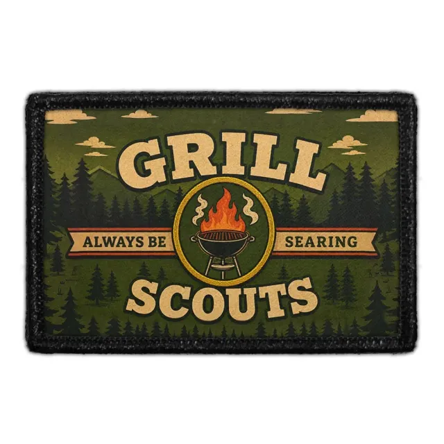 Pull Patch Grill Scouts patch med velcro 3x2 grill