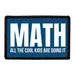 Pull Patch Math Cool Kids velcropatch blå 76x51 mm