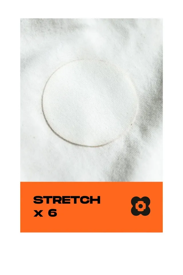 FabPatch Blank tekstillapper 6 stk hvide tegnbare
