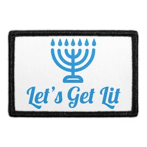 Pull Patch Lets Get Lit patch 76x51 mm velcro