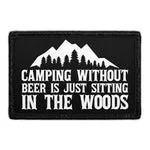 Pull Patch Camping Without Beer patch 7,6x5 cm