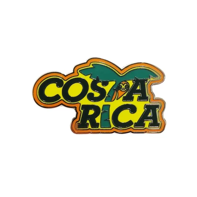 Vagabond Heart Costa Rica emalje pin flag
