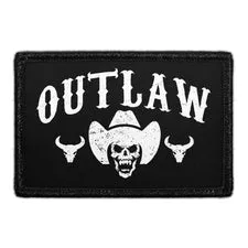 Pull Patch Outlaw patch med velcro 76x51 mm