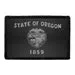 Pull Patch Oregon State Flag patch sort-hvid
